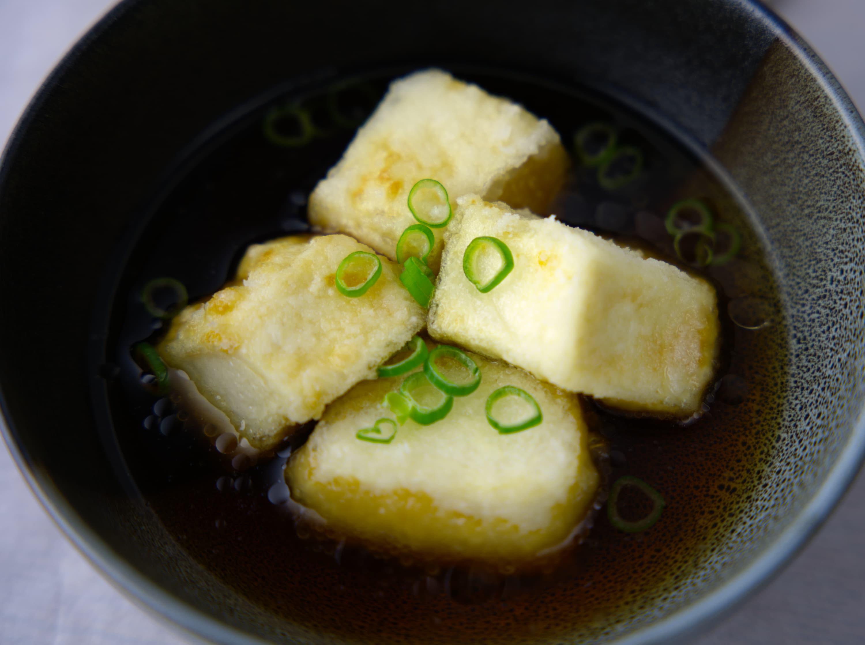 Agedashi Tofu with Shiitake Kombu broth