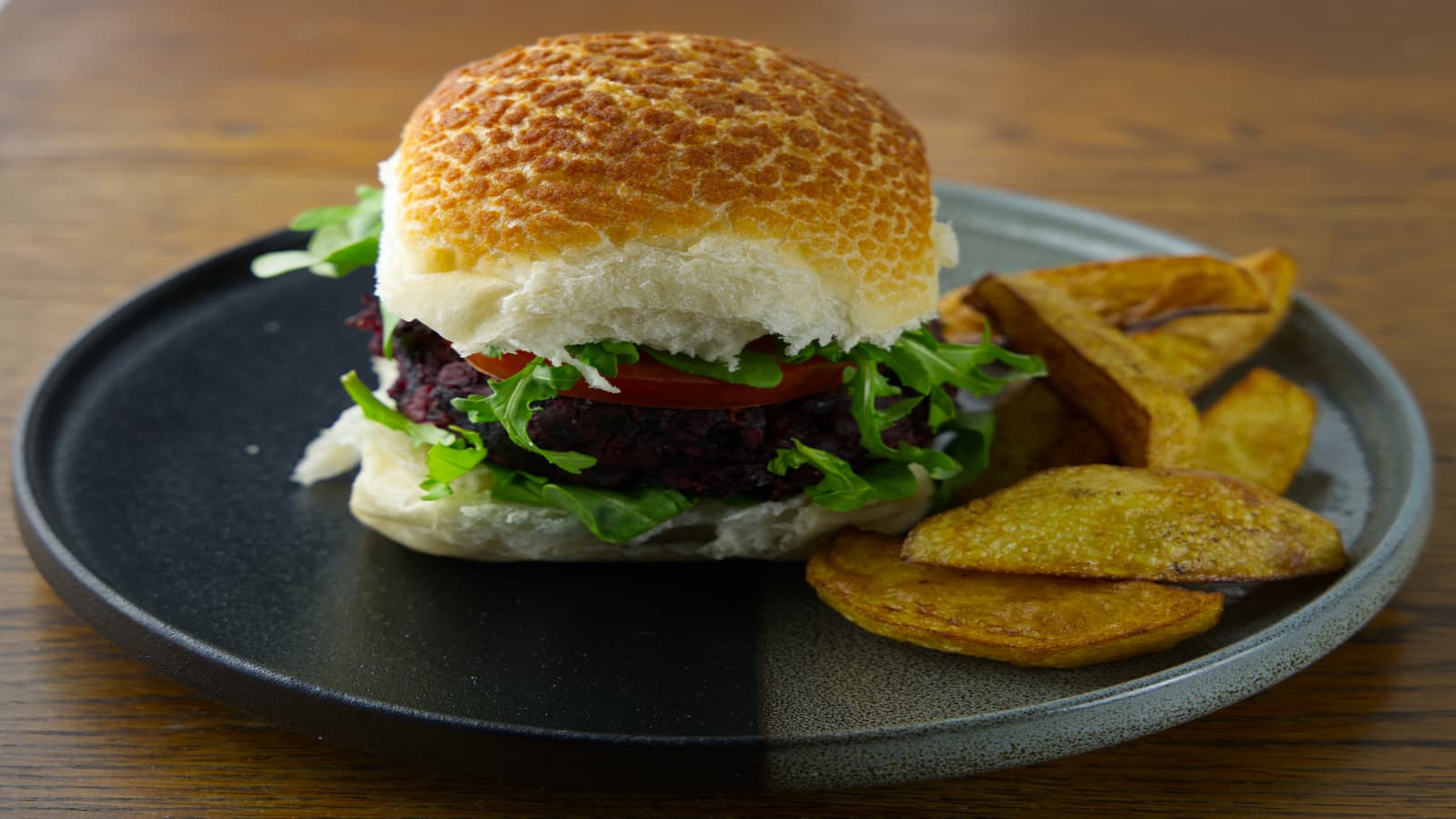 Beetroot and Blackbean Burgers